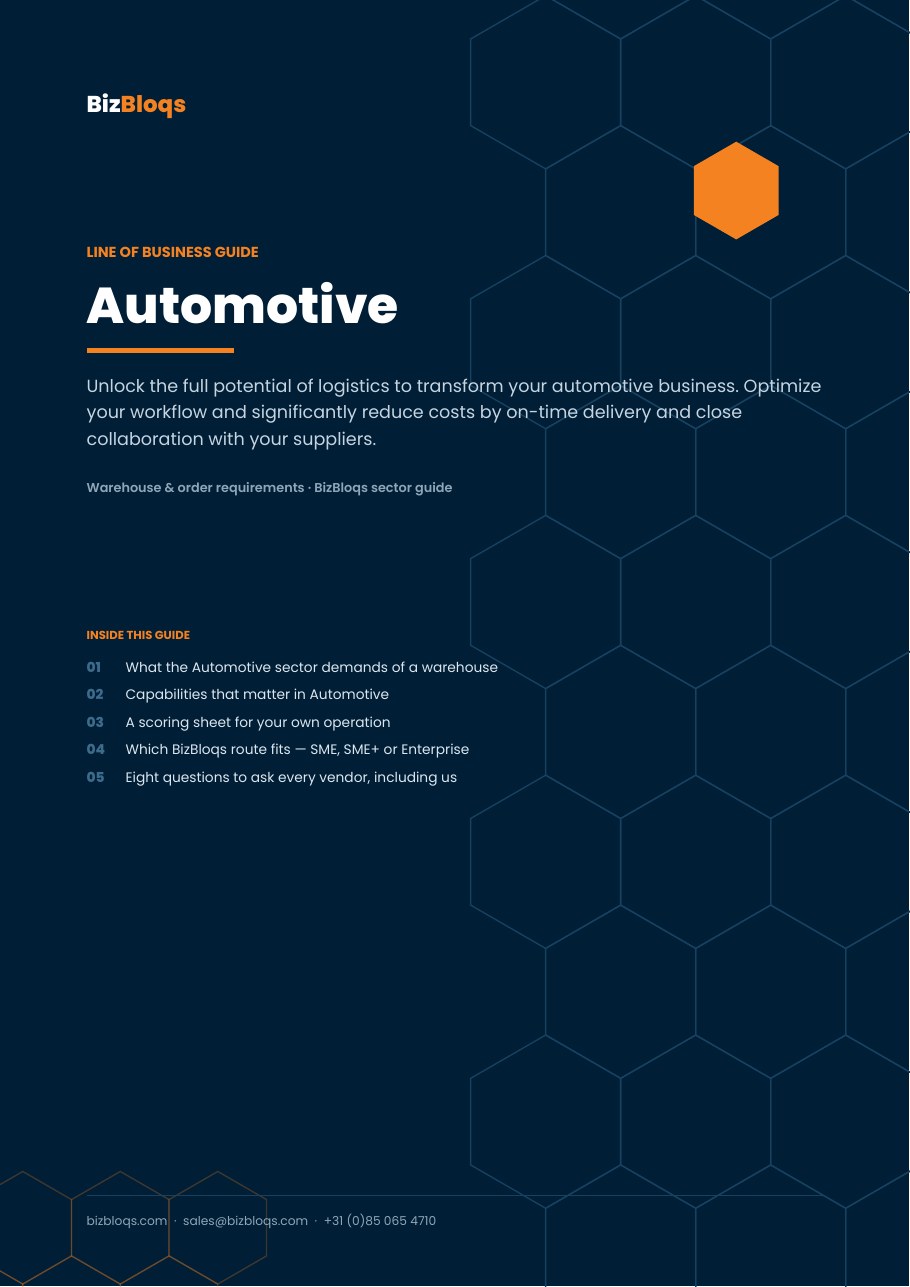 Automotive — Warehouse & Order Requirements